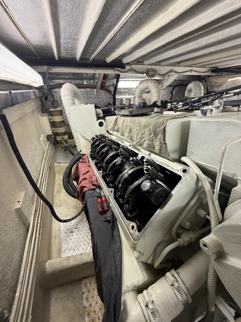 Marine engine service